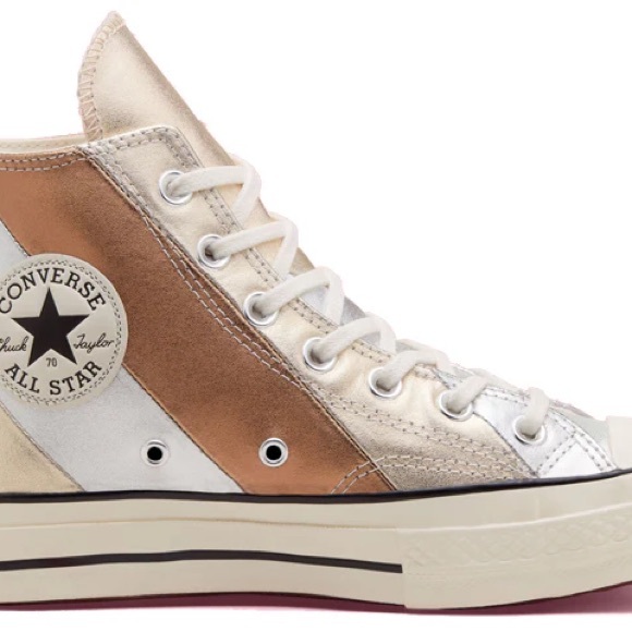 Converse Shoes - Converse High Top Sneakers in Metallic Gold and Copper-Tone